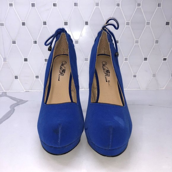 Wild Rose Cobalt Blue Stiletto Heels - Picture 4 of 6